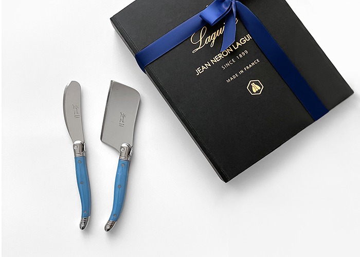 [선물포장] 장네론 라귀올 블루 버터나이프&amp;치즈커터 세트 2p